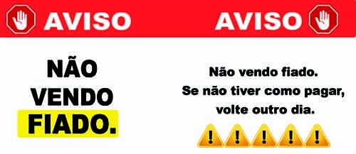 Não vendo fiado