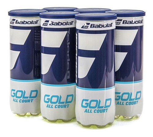 Bola De Tênis Babolat Gold All Court Kit  Com 6 Tubos