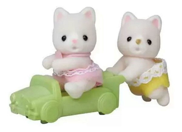 Sylvanian Families Bebê Gêmeos Gato De Seda Epoch 5422