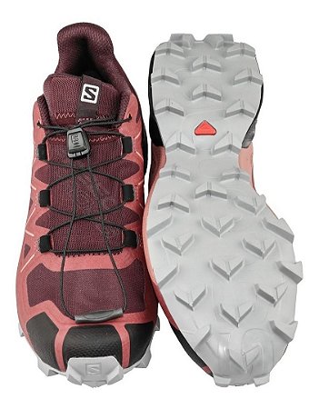 Tênis Salomon Speedcross 5 Feminino - Vermelho/vinho