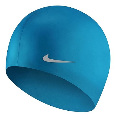 Touca De Natação Nike Solid Silicone Junior Cap - Azul