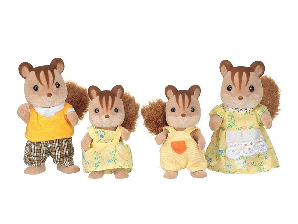 Sylvanian Families Familia Dos Esquilos Noz Epoch 4172