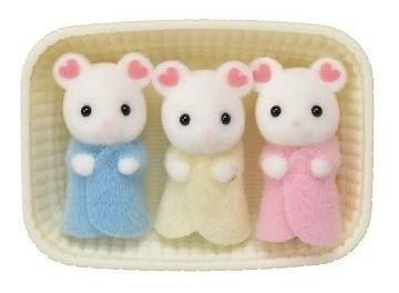 Sylvanian Families Trigêmeos Rato Marshmallow Epoch 5337