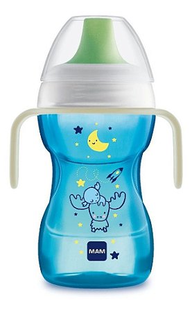 Copo Mam Fun To Drink Night 270ml Azul 4243