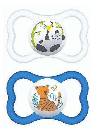 Chupeta Mam Air 6+ Meses Azul Menino 2835 Dupla