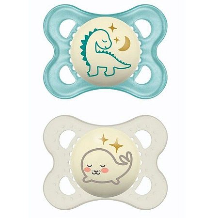 Chupeta Mam Ortodôntica Night  0-6 Meses Dupla 2911