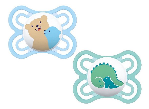 Kit Chupeta Mam Perfect Silicone 0-6m C/Estojo 2un 2971