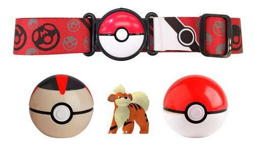 Pokémon Figura Growlithe Com Cinto E 2 Pokebola 2607 - Sunny