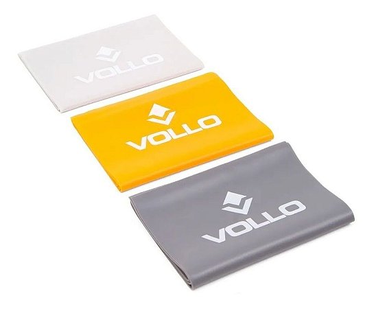 Conjunto Vollo 3 Faixas Elásticas Para Exercícios Vls3204