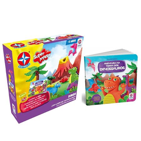 Super Massa Dinos Com Livro  Estrela
