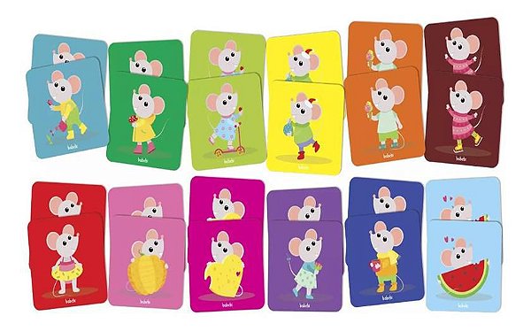 Jogo Da Memória Educativo Memorix Ratinhos Babebi 6064