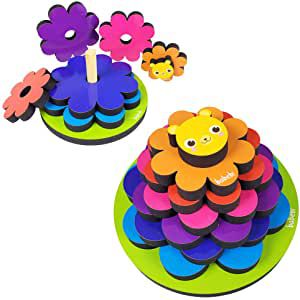 Brinquedo Educativo Torre de Encaixe do Leãozinho  Babebi