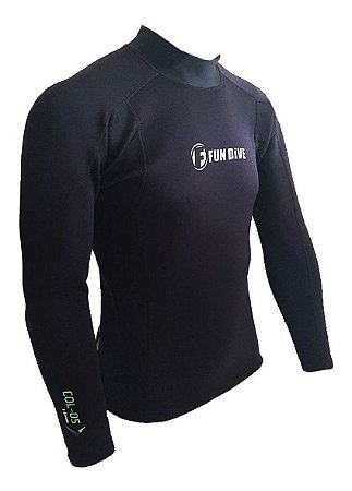 Camiseta Neoprene Manga Longa Fun Dive Surf Náutica Pesca L