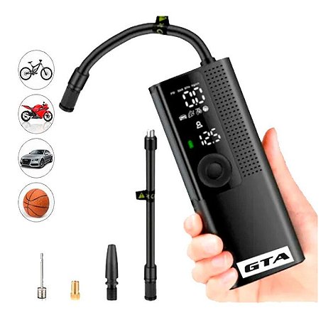 Bomba De Ar Portátil Gta Automática Elétrica Smart 120 Psi