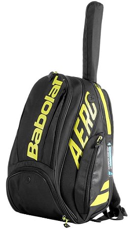 Mochila Babolat Backpack Pure Aero Preta E Amarela 2021