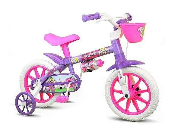 Bicicleta Aro 12 Infantil Nathor Violeta
