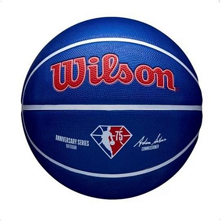 Bola de Basquete Wilson NBA 75th Anniv. Dry Outdoor Tam 7