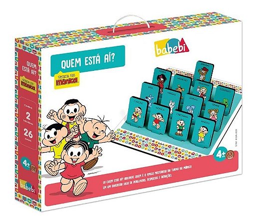 Brinquedo Pedagógico Jogo Turma Da Mônica - Quem Está Aí ?