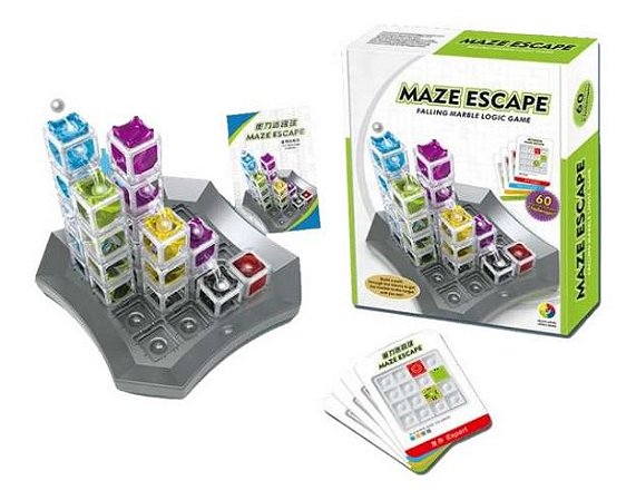 Jogo Desafios E Lógica Maze Escape Bolinha Labirinto
