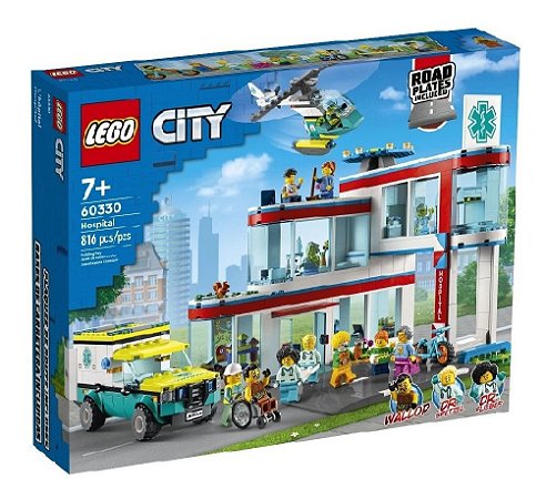 Lego City Hospital Dois Andares 816 Peças 60330