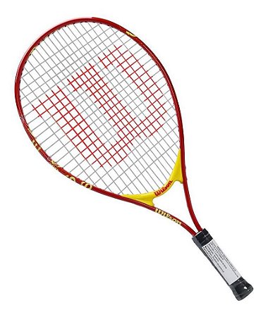 Raquete De Tênis Wilson Us Open 23 Vermelha E Amarela