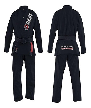 Kimono Jiu Jitsu Trançado Bjj  Naja Overcoming Preto A2