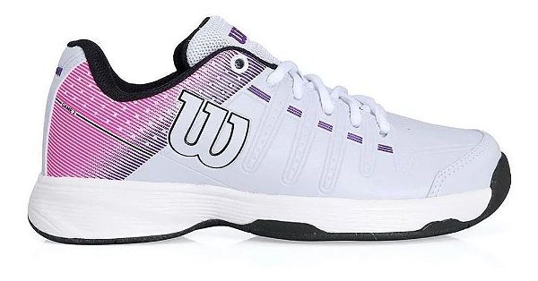 Tênis Game 2 Wilson Branco Pink Roxo Tamanho 38