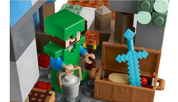 Lego Minecraft Os Picos Gelados