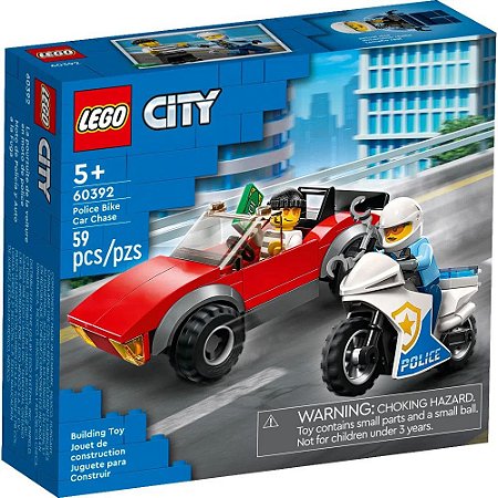 Lego City Perseguição de Carro com Moto da Polícia 60392