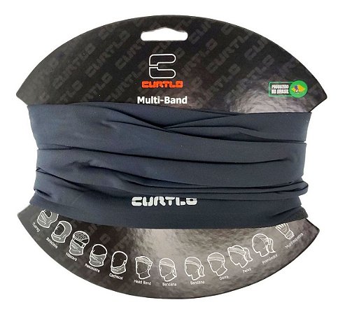 Bandana Curtlo Multiband Thermosense Unissex Preto