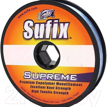 Linha monofilamento Sufix Supreme Cinza 0.25mm/4.5kg/100m