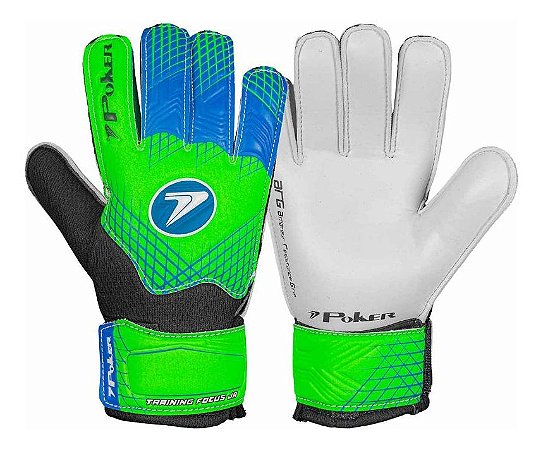 Luva Goleiro Poker Futebol Campo Training Focus Junior T07