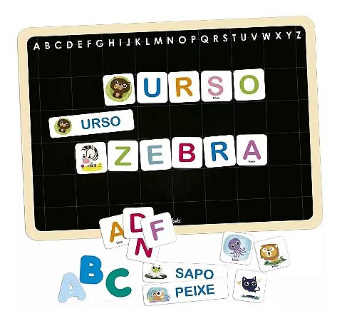 Brinquedo Educativo Quadro Da Alfabetização  Babebi