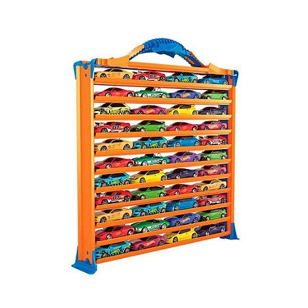 Porta Carrinhos Pista Hot Wheels 44 Carrinhos 3 Em 1