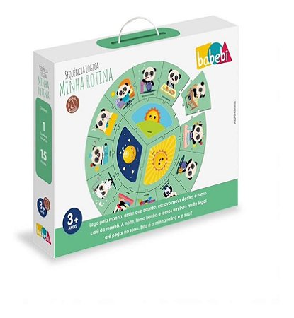 Brinquedo Infantil Sequência Lógica Minha Rotina Diária