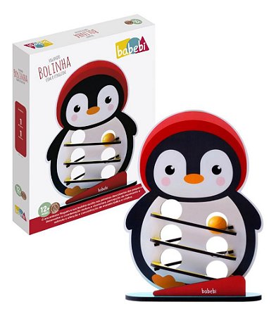Jogo Pedagógico Rolando A Bolinha Com O Pinguim da Babebi