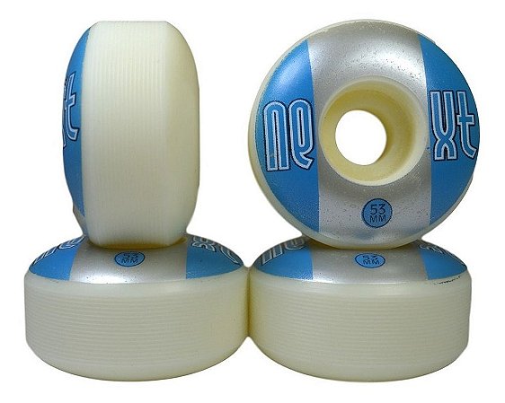 Roda De Skate 53mm Next 2 By Moska Azul Prata Street