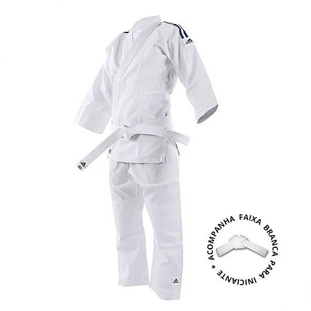Kimono Infantil Judo Jiu-jitsu adidas Evolution J200e Branco