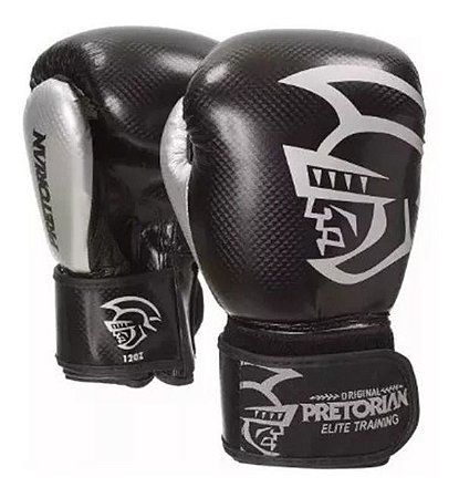 Kit de Boxe Muay Thai Pretorian Elite Training Preto12 Oz