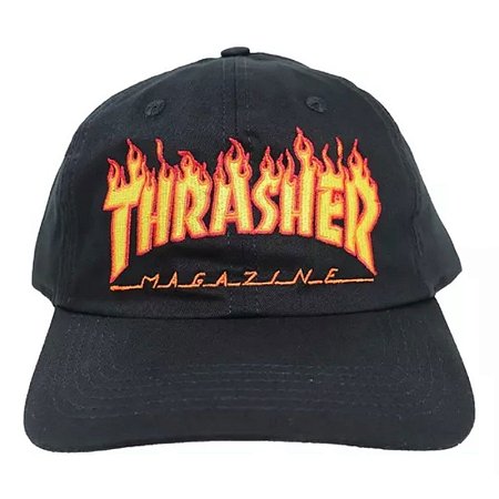 Boné Aba Curva Trasher Flame Logo
