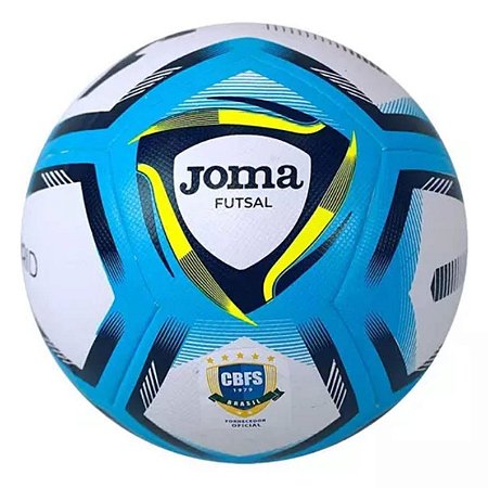 Bola De Futsal Hybrid Branco, Azul E Amarelo Joma
