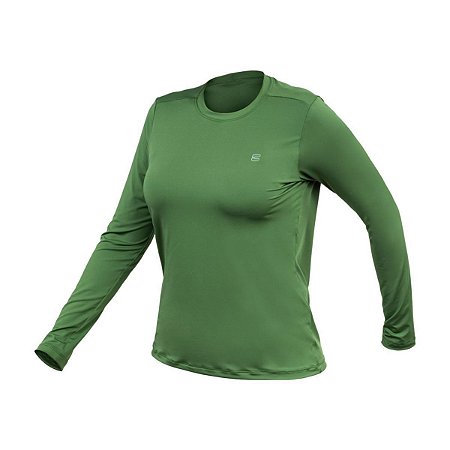 Camiseta Curtlo Active Sense Feminina Verde Oliva M