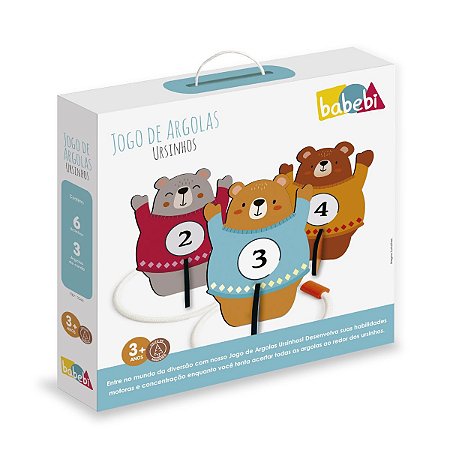 Jogo de Argolas Ursinhos Babebi 7048