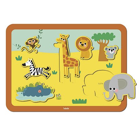 Quebra-cabeça de encaixe Safari - Babebi 7030