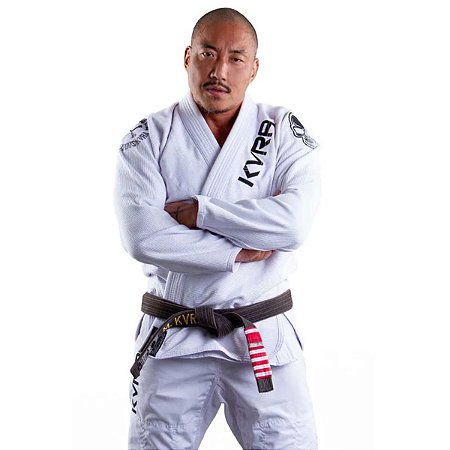 Kimono de Jiu Jitsu KVRA Shadow Branco A3