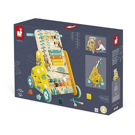 Andador de Madeira Multi Atividades Tropik Janod