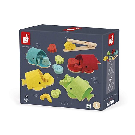 Jogo junte as cores baleia Janod