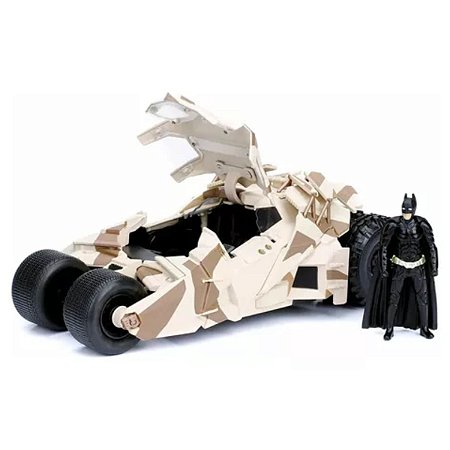 Miniatura 1/24 Batmóvel The Dark Knight Figura Batman Jada
