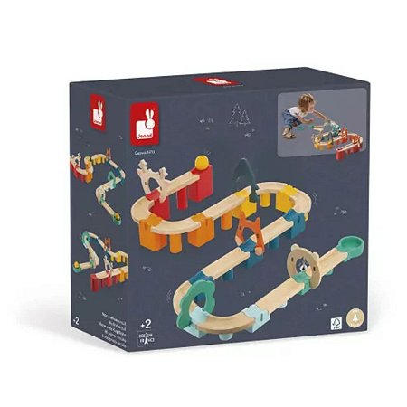 Brinquedo Meu Primeiro Circuito de Bolinhas de Madeira Janod