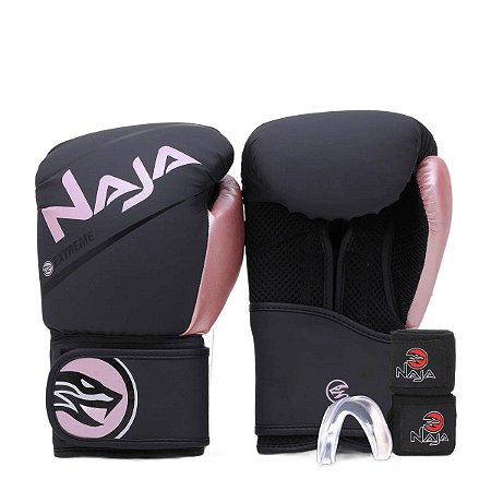 Kit Boxe e Muay Thai Naja Extreme Bandagem e Bucal